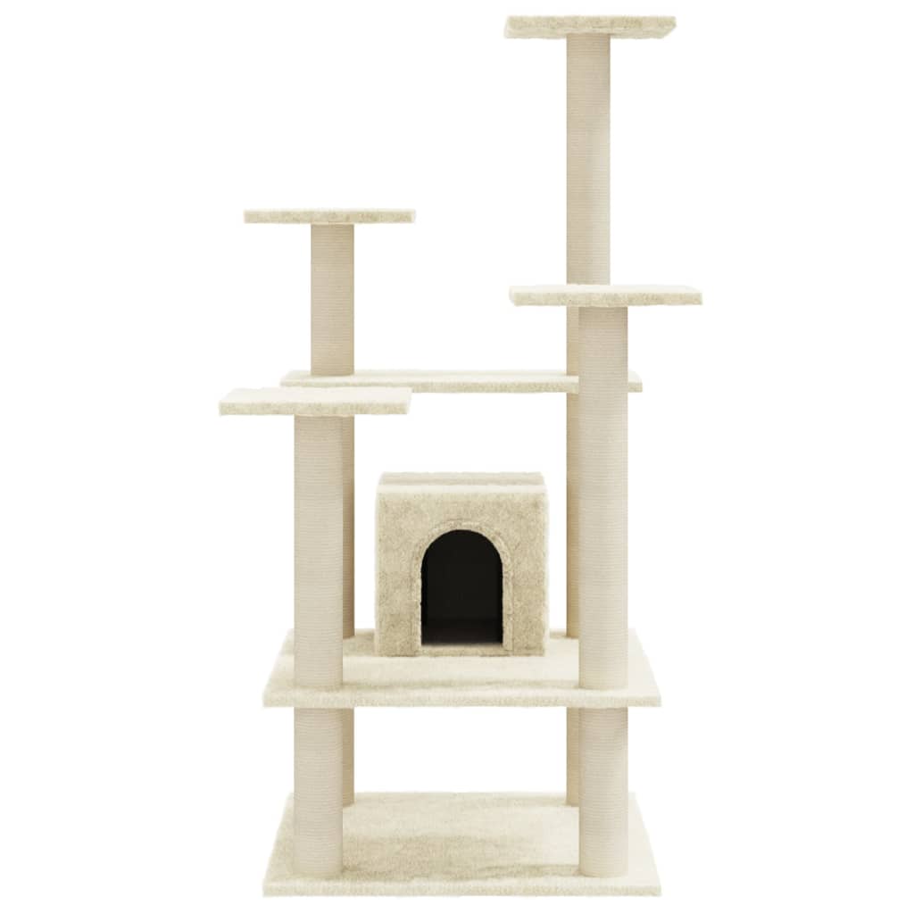 Scratching Post with Sisal Scratching Posts Cream 110 cm