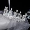 Круглый коронный головной убор невесты, атмосферная богиня, фото для взрослых, корона на день рождения, свадебное платье, аксессуары для волос