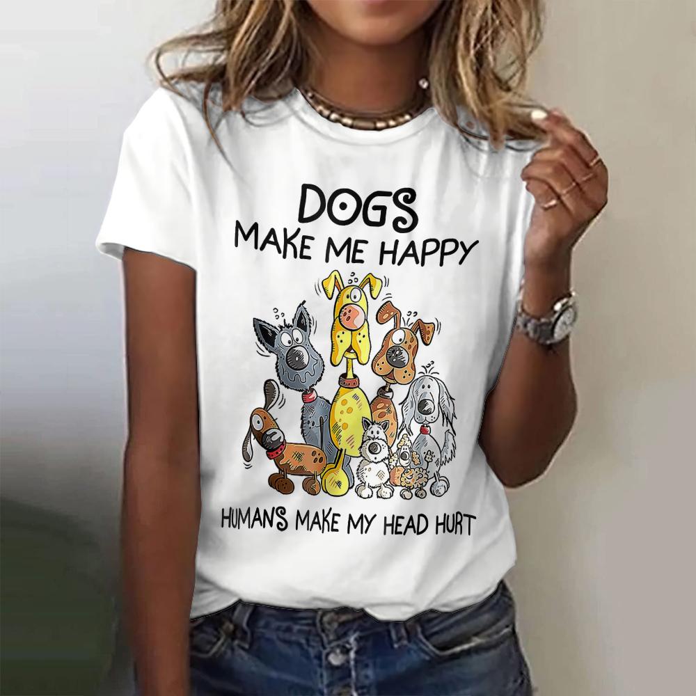 Women's T Shirt Cute Cat Pattern Print Summer Short Sleeve 3d T-Shirt Casual Streetwear Fashion Oversized Male Clothing Pullover