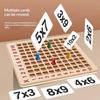 99 Multiplication Board Game Premium Wooden Montessori Learning Toy for Kids Early Arithmetic Study Kindergarten Supply