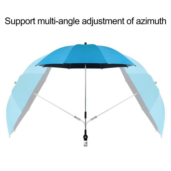 Chair Umbrella with Clamp Portable Adjustable UV Protection Waterproof Outdoor Camping Fishing Garden Backyard Patio Beach Chair Umbrella Parasol