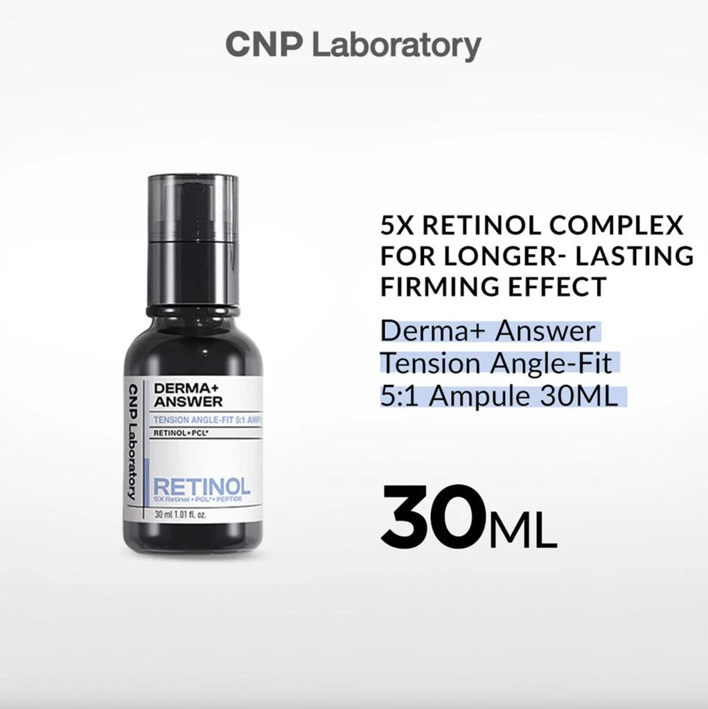 CNP LABORATORY Derma Answer Tension Angle Fit Retinol Ampoule – улучшенная сыворотка с ретинолом для лифтинга и укрепления кожи (30мл)