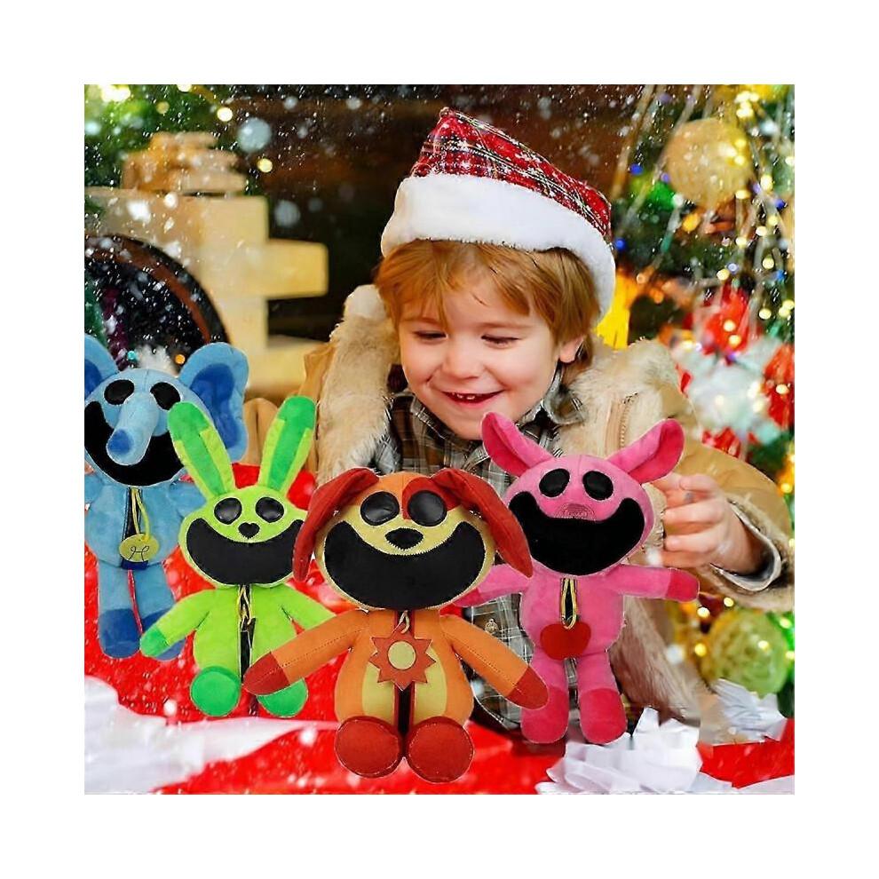 8PCS Hoppy Plush Smiling Critters Plushies