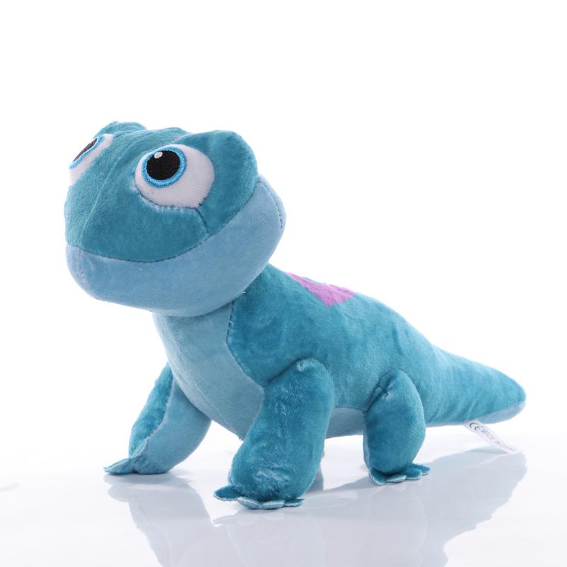Cartoon Anna Elsa New Role Fire Spirit Salamander Doll Fire Lizard Small Kids Animal Plush Toy