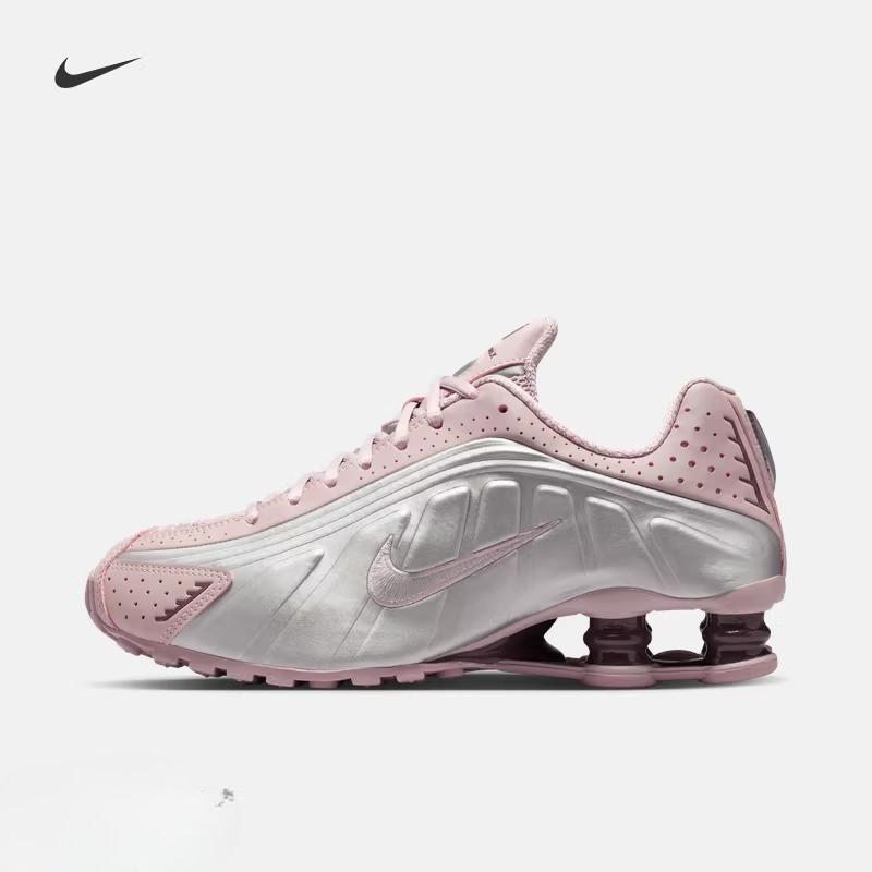 Nike Женские дышащие кроссовки на воздушной подушке с высоким каблуком для лета, амортизирующие, фитнес-обувь - NIKE SHOX R4 AR3565