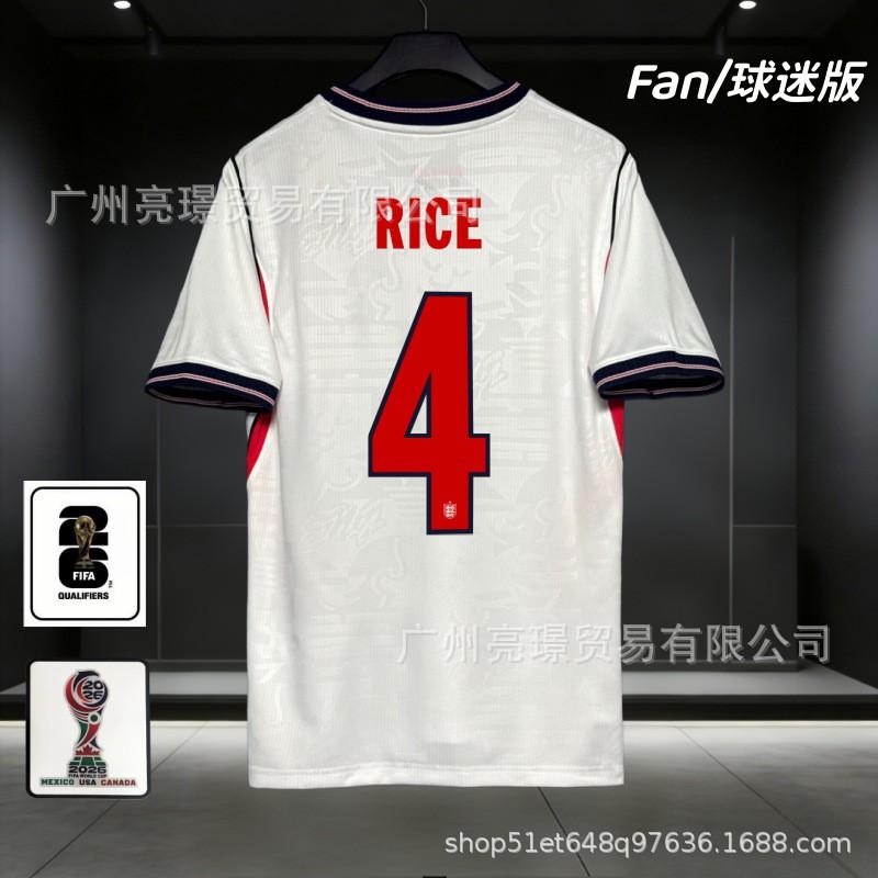 2026 World Cup England Football Jerseys Bellingham Saka Player Version Short Sleeve Sports