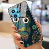 Чехол Realme9 4G для Realme 9 Pro Plus Чехол Закаленное Стекло Роскошные Чехлы для OPPO Realme 9 Pro БАМПЕР Пейзаж Realme9Pro+ Оболочка