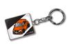 MKJP Кастомный держатель для ключей Honda Civic FK7 Base: Черный, оранжевый
