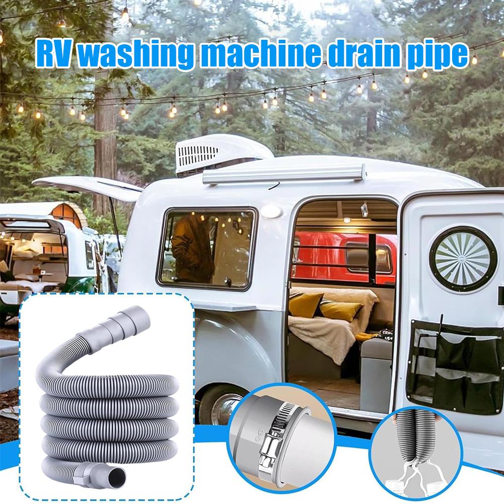 3/5/ 8m Caravan Sewer Pipe Kit Leakproof RV Hose RV Accessories Adjustable RV Drain Pipe Foldable RV Trailer Sewer Hose