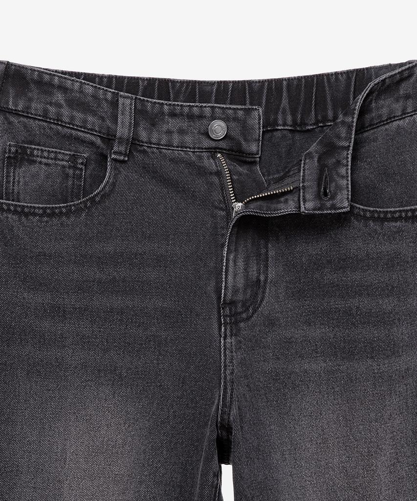 MIND BRIDGE WOMEN [W] Wide Gray Elastic Denim Pants