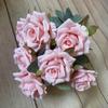 Accessories 9 Heads Wedding Camellia Rose Fake Floral Artificial Flower Holding Bouquets