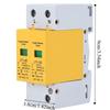 2P 20KA Low Voltage Arrester Yellow Module Lightning Protector  Electrical Safety