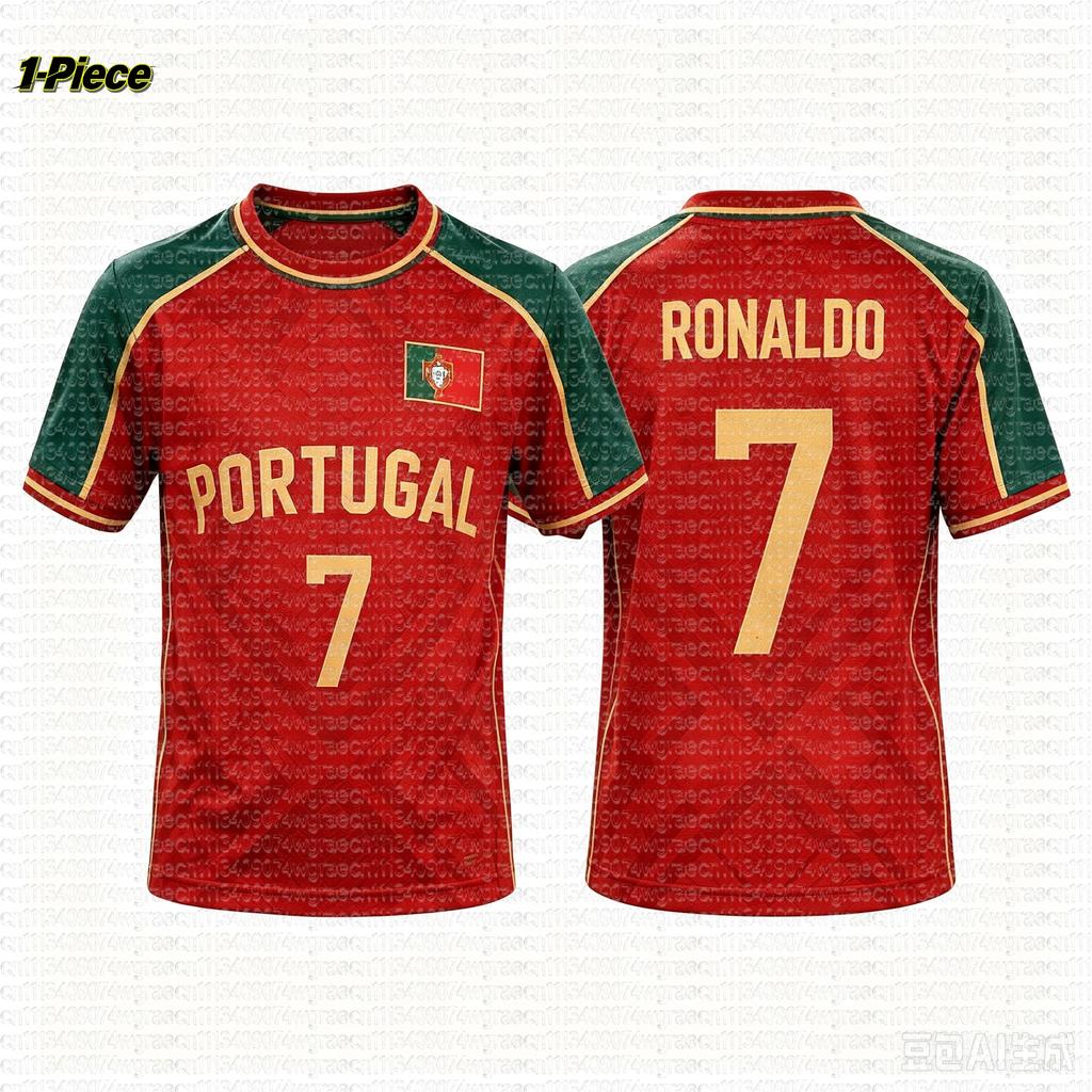 2026 Мальчики Роналду №7 Футбольная футболка Шорты Комплект Женщины Мужчины ПОРТУГАЛИЯ Футбольные Фанаты Футболка Шорты Комплект Дети Спортивный костюм 2-предметный Комплект
