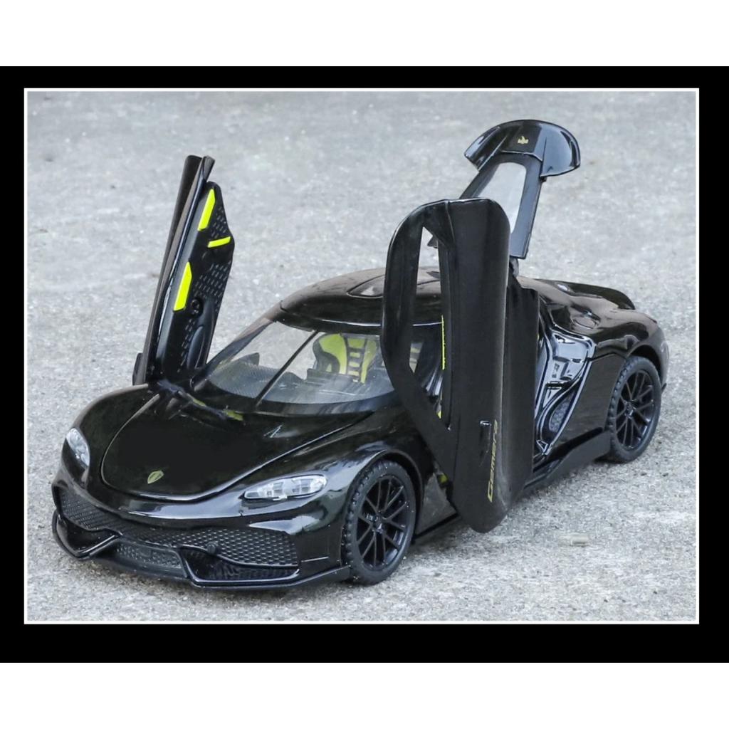 Модель суперкара Koenigsegg Gemini Gt из сплава в масштабе 1/32, Модель-симуляция транспортного средства, Коллекция со звуком и светом, Детская игрушка, Подарки