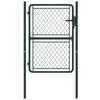Day and Night - Day and Night Green Steel Garden Fence Gate 100x125 Cm
