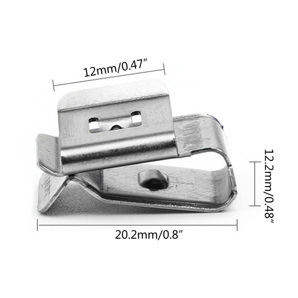 50 шт. Зажим для провода солнечной панели из нержавеющей стали, набор кабельных зажимов, организация проводов фотоэлектрического модуля, фиксирующий зажим для провода 90 градусов
