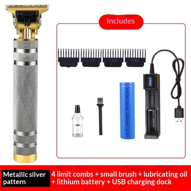 New multifunctional hair clipper electric clipper hair clipper hair clipper oil clipper shaving razor bald hair clipper rechargeable