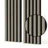 Acoustic Wall Panel Mebano PRO Olive with Black HDF Backing 2x 26.5x240 Cm