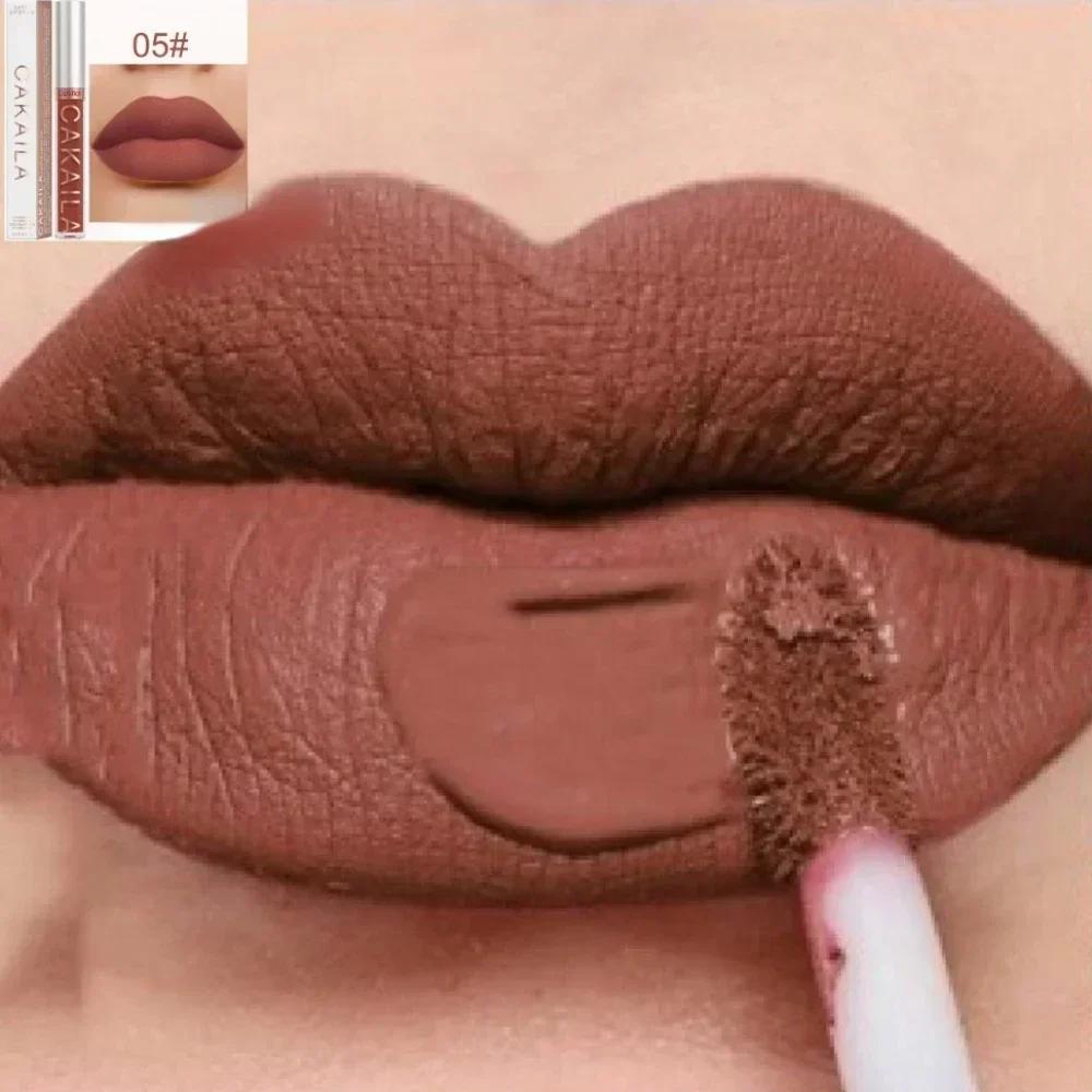 Водостойкая жидкая губная помада Lip Glaze Matte Velvet Lipstick Lip Gloss Стойкий не оставляющий следов красный макияж Cosmetic Nude