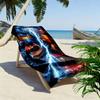 CR Print Beach Towel, Large Soft Quick Dry Towel for Beach Camping Swimming