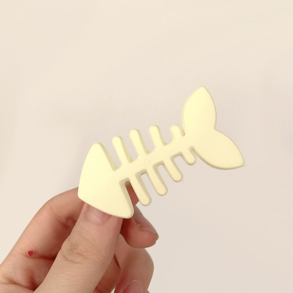 Y2k Geometry Hair Accessories Animal Fish Bone Hair Clip Korean Style   Kids