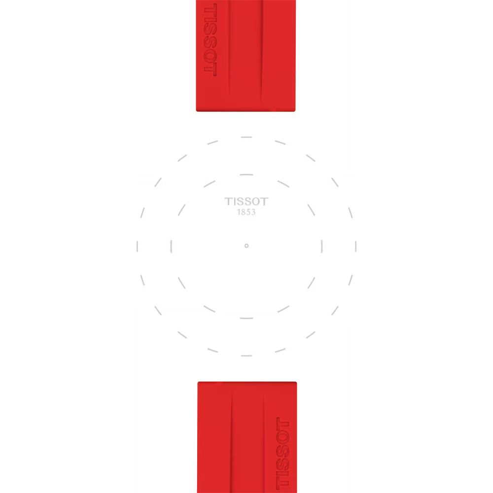 Tissot Красный резиновый ремешок 22 мм T852.047.920