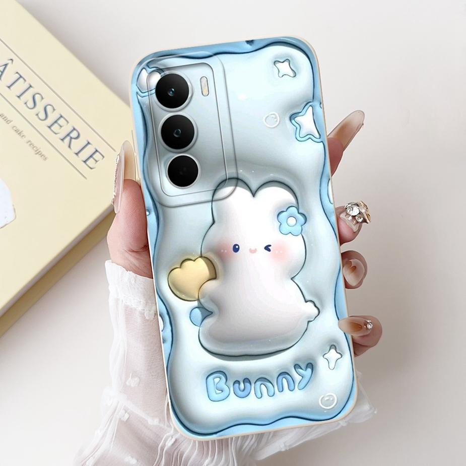 Для Realme C71 4G Чехол RMX5303 Милый Мультяшный Кролик Чехол Мягкий Силиконовый Чехол Для Realme C75 C75X C 71 RealmeC71 RealmeC75 4G Сумки