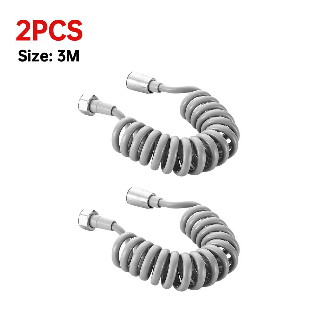 2/3/5 м Гибкий Пружинный Шланг для Душевой Лейки Пластиковая Трубка Вода Туалет Биде Распылитель Телефонная Линия Мягкие Шланги Аксессуары для Ванной