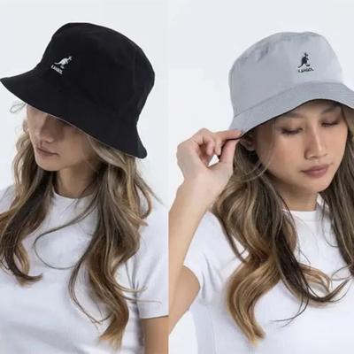 KANGOL Панама двусторонняя K5364 Черный Серебристо-серый