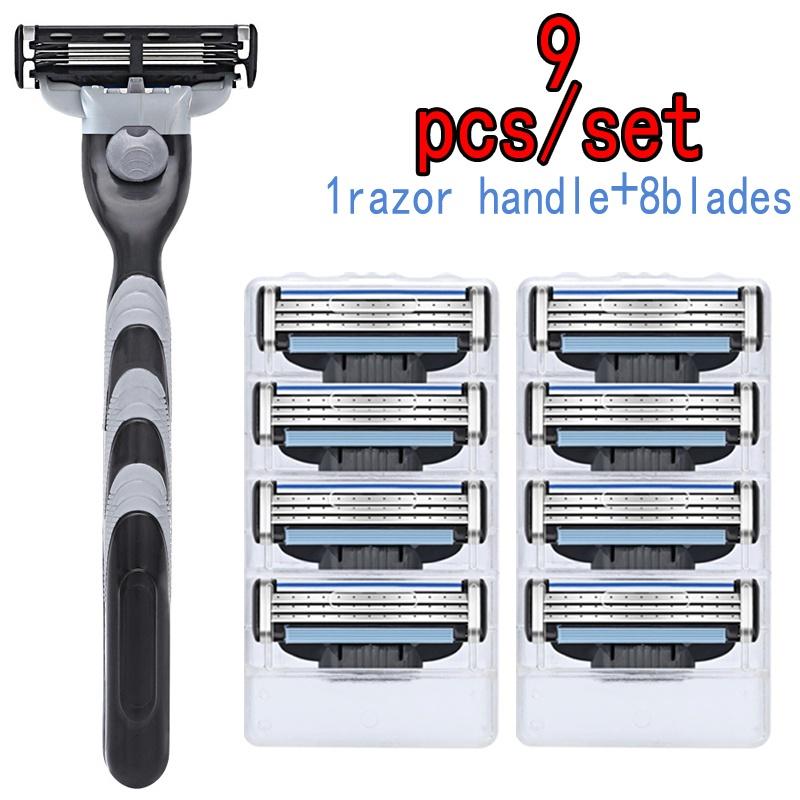 Мужская 3-слойная бритва, высококачественное лезвие для мужской укладки волос для держателя бритвы