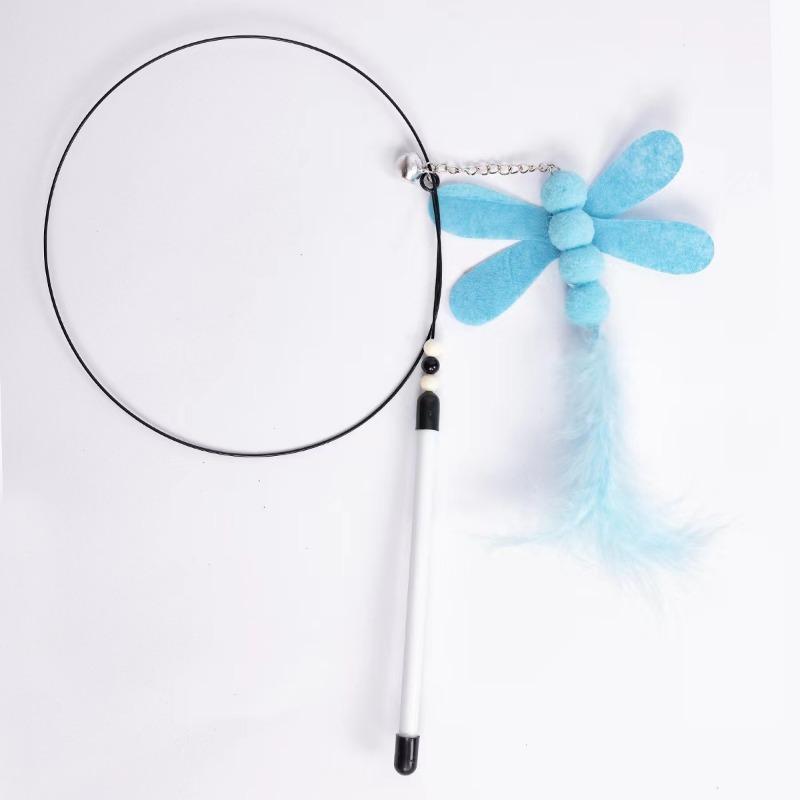 Игрушки для кошек, Колокольчики из стальной проволоки, Махалки из стальной проволоки с перьями, Игрушки для кошек, Товары для питомцев, Игрушки для кошек