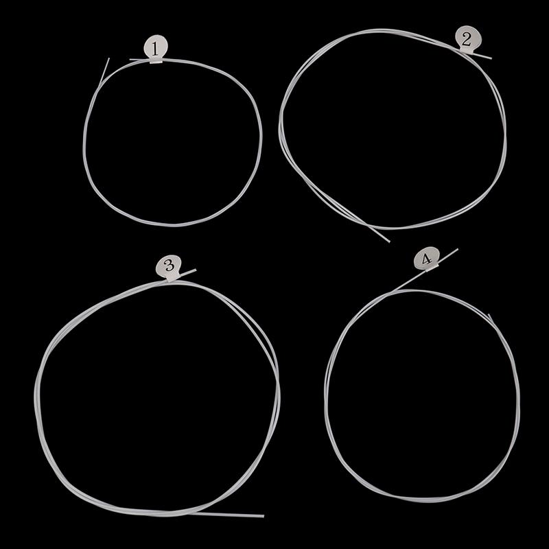 4 шт./набор струн для укулеле Белый нейлон U105 Строй A E C G Струна для укулеле