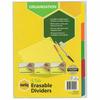 Marbig Manilla Erasable Dividers (A4) (5 Tab)