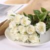 12PCS Silk Flowers Artificial Realistic Roses Fake Roses Bouquet Long Stem for Home Wedding Indoor Outdoor Table Decoration Party
