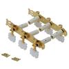 Guitar Tuning 35mm Left and Set of Pegs, Nylon, Triple, Right, 1, Gold, GM-35GG