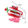 Funny for Baby Kids Plastic Teeth Rose Wind Up Clockwork Toy Clockwork Toy Walking Teeth Shape