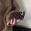 Korean Brown Blue Polka Dots Year Vortex Pattern Phone Case for IPhone 16 15 Pro Max 14 13 12 11 Pro XS XR X 7 8 Plus Hard Cover