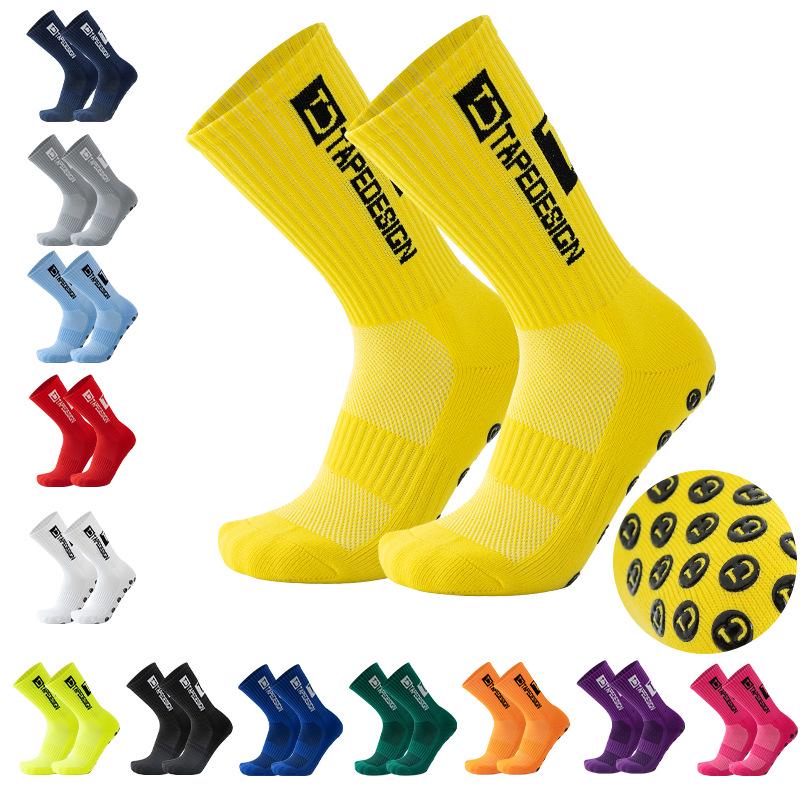 TEMU Pro Non-Slip Football Socks with Sweat-Absorbing Thick Bottom