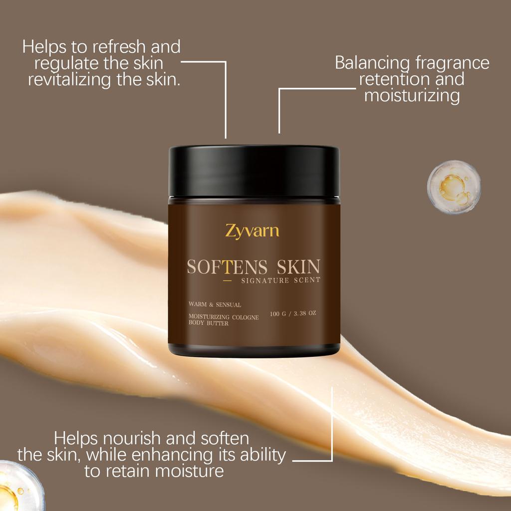 Men Cologne Scent Body Butter Moisturizing Cream for Dry Body Skin Care