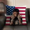 Singer AAnuel AA Cushion Cover Natural Linen Organic Fabric DoubleSided Printing Sofa Home Decor Gift Pillow Case