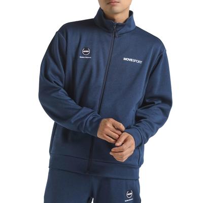 Толстовка Descente Soft Warm Stand Jacket Стрейч Термо Тренировочная Беговая Темно-синий M [Move Sports]