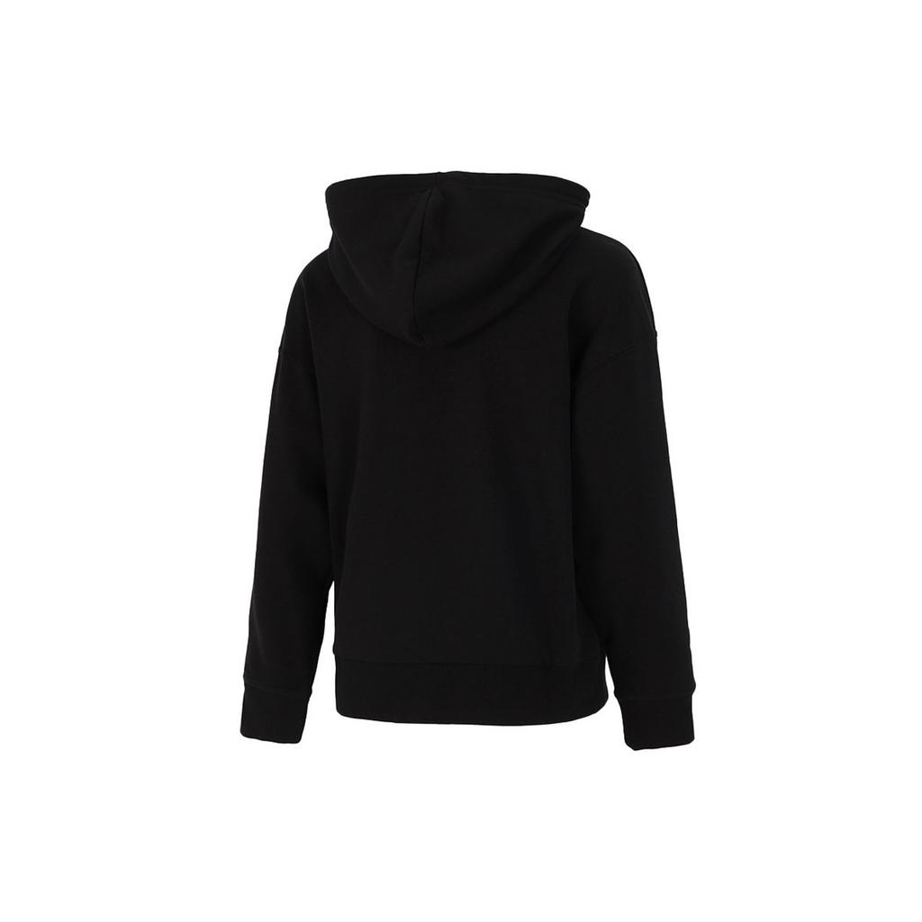 Puma Классические женские толстовки с капюшоном и принтом логотипа, черные 531385-71