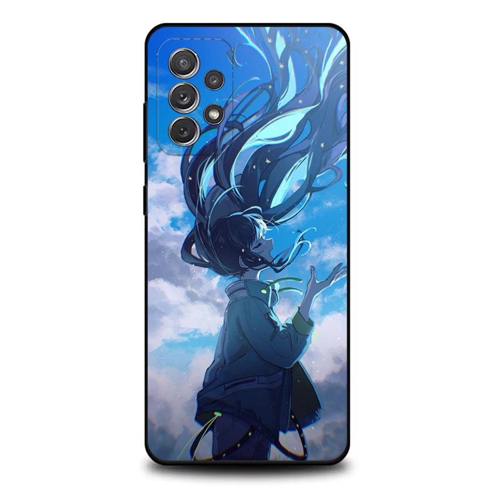 Мультяшный чехол для телефона Ado K-Kyogen X Uta для Samsung S25, S24, S21, S22, S23, S30, Ultra, S20, Plus, Fe, Lite, Note, 10, 9, 5G Черный чехол