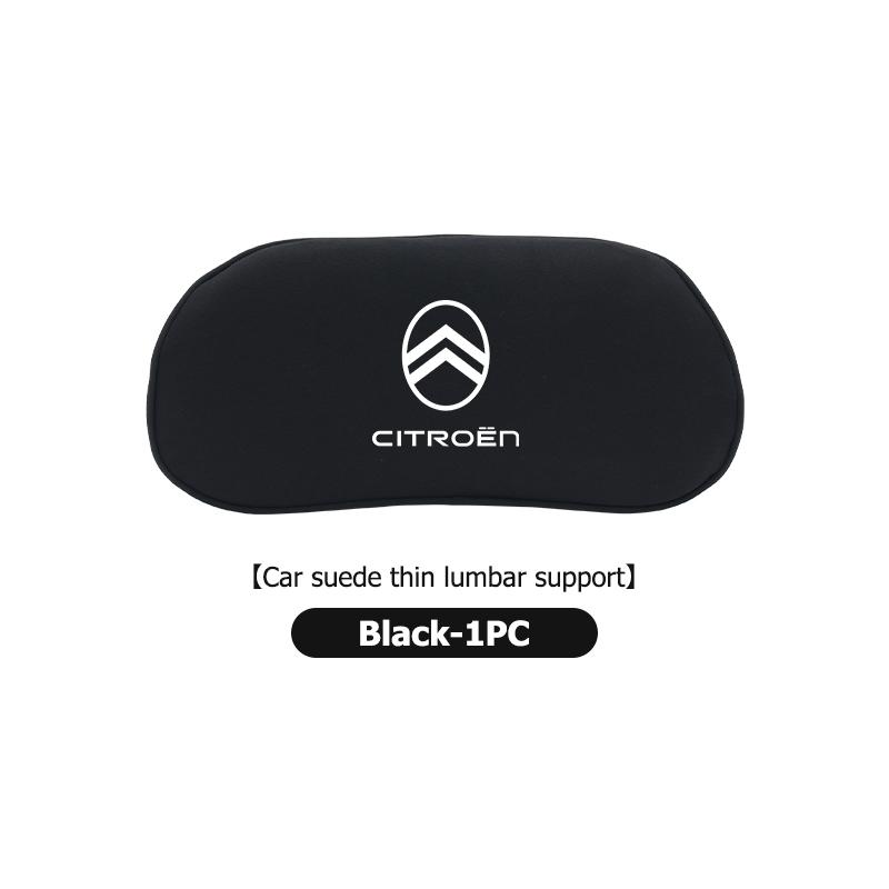 Car Headrest Lumbar Support Comfort Suede Auto Seat Neck Pillow For Citroen C4 C3 C5 C1 C2 C6 C4L DS3 DS4 Berlingo Picasso
