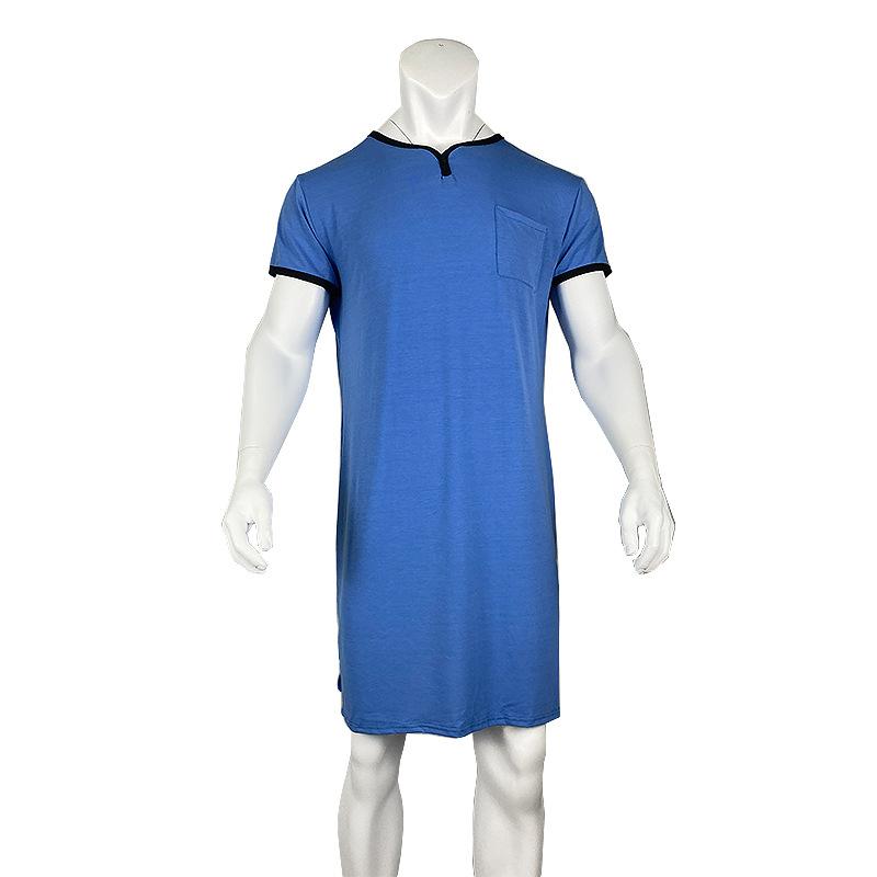 Тонкие Дышащие Приятные к коже Свободные Комплекты мужской домашней одежды с коротким рукавом