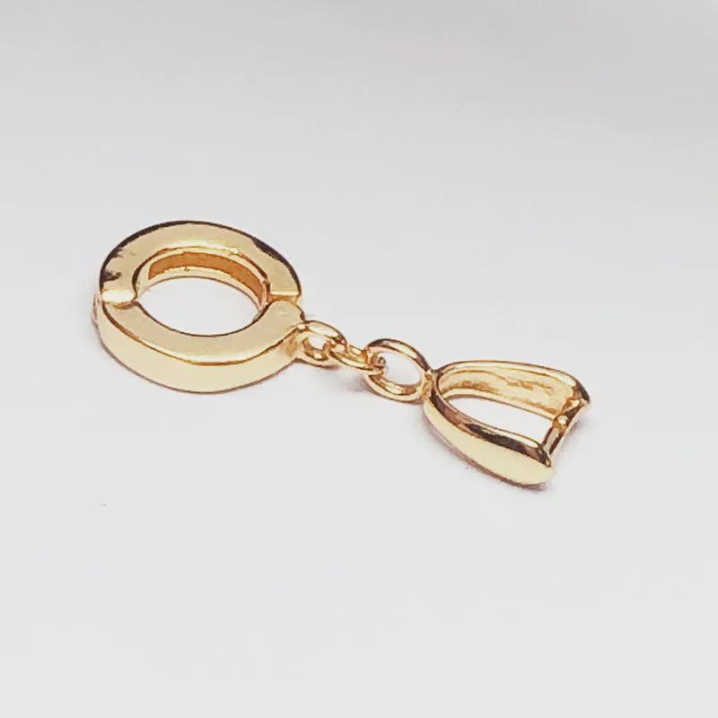 Подвеска-клипса из стерлингового серебра 925 пробы для нефрита, янтаря или кристалла.