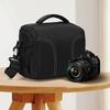 Прочная нейлоновая сумка для DSLR-камеры, дорожная сумка через плечо с боковыми сетчатыми карманами, регулируемый ремень для зеркальных и беззеркальных камер, черная