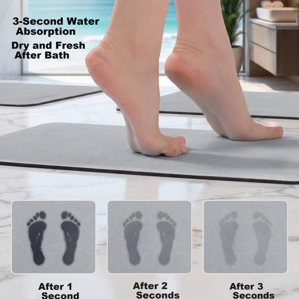 Fengliang Bathroom Mat, Absorbent Foot Mat, Non-Slip Mat for Bathroom Entrance, Bath Mat, Quick-Drying Mat for Toilet, Customizable