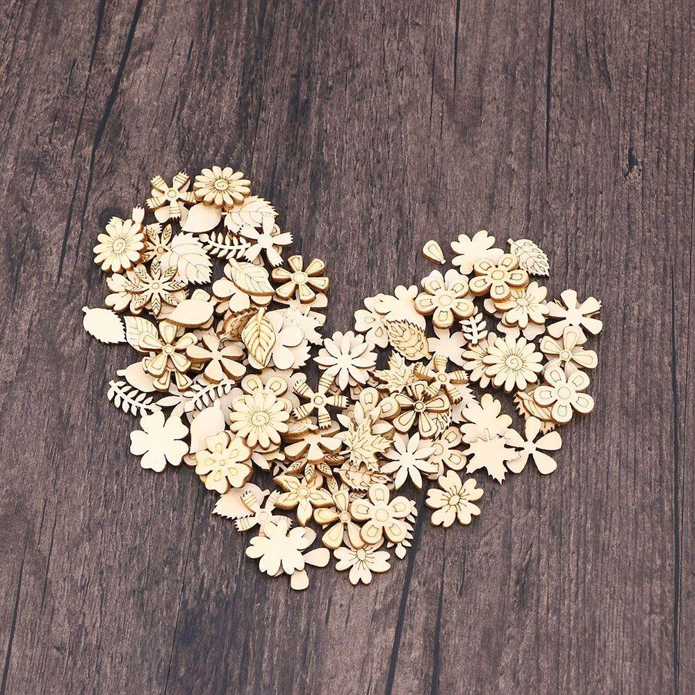 Kid Gift Crafts DIY Scrapbooking Embellishments Wood Slice Doodle Educational Toy Wooden Decoration