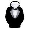 New Men's Suit Dress Sweatshirt 3D Digital Printing Spring and Autumn New Pullover Casual Sweatshirt